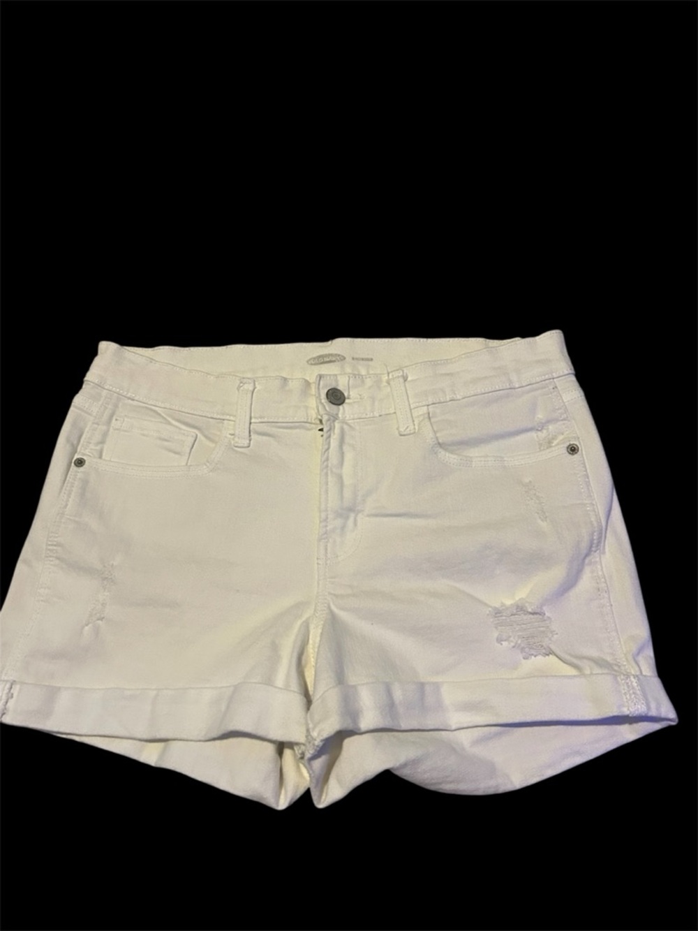 Old navy high waisted white denim shorts size 8